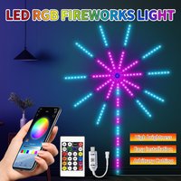 RGB LED Firework Strip Lights Bluetooth APP Control Music USB Dream Colorful Lamp For Bedroom Wedding Bar Party Decor Lighting