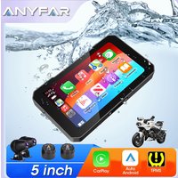 5.0 inch Wireless CarPlay Moto Android Auto Portable Motorcycle GPS Navigation Display Screen