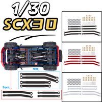 1/30 SCX30 Ford Bronco/Wrangler High Clearance Aluminum 7075-T6 Front and Rear Axle Kit – One Set per Vehicle.