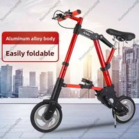For Kids Adult 8-Inch Folding Bicycle Multi-Function Mountain Bike Ultralight Portable Bicycle Foldable Mini Non-Slip Road Bike