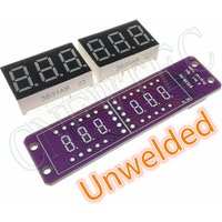 MAX7219 0.36 Inch 6 Bits Digital LED Display 7 Segment Module 6 Color Available for Arduino STM32 STC AVR ESP32 Unwelded