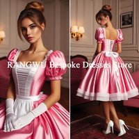 Gothic Costume Prom Dress Cosplay Maid Dress Short Steampunk Evening Dress Victorian Formal Customized