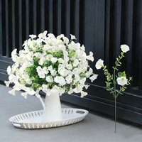 50-100pcs Simulation Flowers Suitable Outdoor Indoor Garden Home Party Flower Decoration Artificial Eucalyptus Trumpet Flower