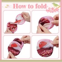 Portable Foldable Hand Fan Foldable Round Cooling Fan Polyester Oxford Cloth Fan Compact For Cultural Promotion Business Outdoor