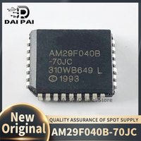 (50Pcs/Lot) 100% New original AM29F040B-70JC AM29F040B-70 AM29F040B AM29F040 29F040 PLCC32 Chipset