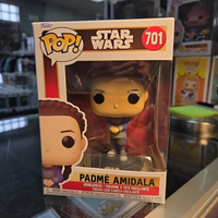 Original Funko POP Star Wars Season 10 Padme Amidala Sitting on Throne Vinyl Figure Trendy Collectible Ornament Toy Gift