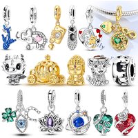 New S925 Sterling Silver Charms Pendant Bead Eternal Love Family Tree Lucky Clover Pendant Fit Women DIY Bracelet Making Jewelry
