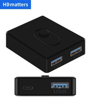 USB 2.0/USB 3.0 Switch USB KVM Switch Selector USB 2.0 USB 3.0 BI-Direction Switch Splitter Printer Keyboard Mouse Sharing