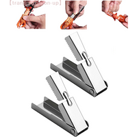2Pcs Crawfish Peeler Tool,Stainless Steel Crawfish Peeler Tool,Crayfish Shelling Device Seafood Tool-Easily Peeling Shrimp Tails