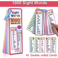 1000 Sight Words List English Educational Flash Cards Vocabulary Building High Frequency Words Teacher Teaching Aids Montessori