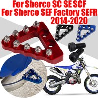For Sherco 125 250 300 450 500 SC SE SCF SEF Factory SEFR 2014 - 2020 2019 Motorcycle Rear Foot Brake Pedal Step Tip Plate Parts