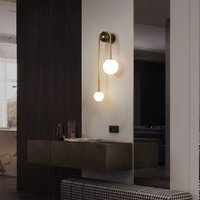 Średniowieczna Lampa Ścienna z Ciepłym Szklanym Kloszem w Stylu Vintage, Artystyczna Kreatywna Lampa Wewnętrzna do Pokoju Dziecięcego, Dekoracja Domu, Żyrandol