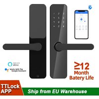 TTLock App Control Smart Lock Digital Locks with Handle Keypad Electronic Door Lock for Home Hotel Rental Bluetooth Connect