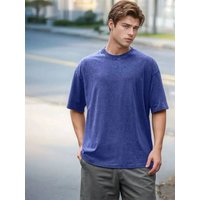 2026 Summer New Washed Outdated Craftsmanship Pure Cotton T-shirt Men Retro Fashion Loose Large Outdoor Sports Breathable Top