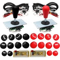 Kopia SANWA Game Machine Arcade Console DIY Kit 8 Way Joystick Push Buttons For PC Raspberry Pi Zero Delay USB Board Controller