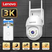 Lenovo 5MP WIFI IP Surveillance Camera HD Color Night Vision Auto Tracking 5X Digital Zoom PTZ Outdoors Video Security Monitor