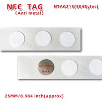 NFC Anti Metal Tag NFC215 Label RFID 215 Stickers NT/AG215 504 Bytes Tags Badges Lable Sticker 13.56MHz For TagMo Forum Type2