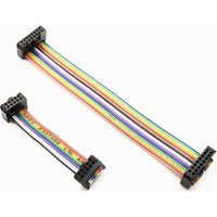 1Pcs 10/20/30CM 2.54mm pitch FC-10/14/16/20/40/50Pin JTAG ISP Download Cable Color Flat Ribbon Data Cable For DC3 IDC Box Header