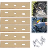 6 Pack Lawn Mower Replacement Blade with Screw Replacement Robotic Mower Blades Compatible for ALKO Robolinho Lawn Mowers