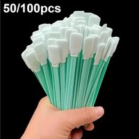 50/100pcs Foam Cleaning Swab Sticks,Dust-Free Cleaning Sponge Tip Swabs Printer Heads,Camera Lenses,Chip Hard Disk Industries
