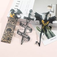 Anime Black Dragon Bookmarks Collect Gift for Book Lovers Acrylic Book Mark Stationery Accessories for Men Women Friends Teacher