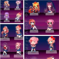 Anime Acrylic Keychain Acrylic Standee Set For Doki Doki Literature Yuri Sayori Anime Character Decoration Acrylic Pendant