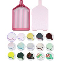 Diamond Art Tray with Lid – Bi-Tonal Diamond Painting Accessories & Storage Tool for 5D Diamond Art Beads