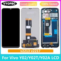 Screen Replacement For Vivo Y02, Y02A,Y02T Digitizer Assembly, Mobile Phone LCD Display With Frame v2213 v2217 Repair Parts