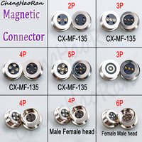 1 Pair Spring slot Magnetic 1 2 3 4 5 Round 8mm 10mm Male and Female 2A 10A Optical power Charging Pogo Pin Magnetic Connector