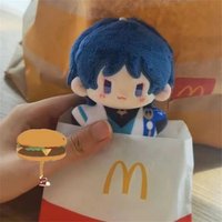 10cm Game Genshin Impact Wanderer Balladeer Cosplay Cartoon Soft Plush Starfish Body Doll Keychain Figure Pendant Accessories
