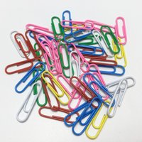 50/100PCS Macaron Color Small Paper Clip, Office Stationery, Document Classification Fixed Needle, Creative Color Paper Clip