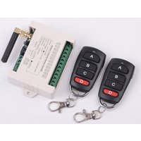 DC 12v-36V 433MHz 4-Channel Wireless Remote Control 10A Relay Module for Garage Curtain Motor & Lamp