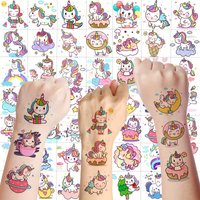 50 PCS Cute Unicorn Temporary Tattoos Tattoo Birthday Gifts Party Gift Sets