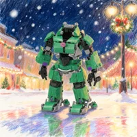 417pcs MOC Unlicensed Hulkbuster Power Suit Super Heroes DCD Superman Model Building Festival Gifts Blocks Architecture Toy