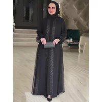 Muslim Modest Women Dress Jalabiya Vestidos Eid Ramadan Arabic Long Robe Dubai Islam Morocco Kaftan Abayas Cardigan Dresses 2024