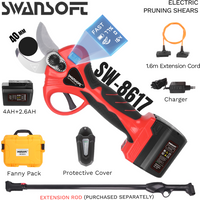 SWANSOFT 8617 25.2V Akumulatorowe nożyce do przycinania, efektywne nożyce do gałęzi drzew owocowych i bonsai, narzędzie do przycinania gałęzi,