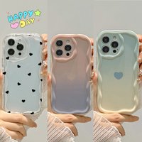 Gradient Love Heart Case For OPPO Reno 14F 12F 11F 13F 13 14 12 11 A5 Pro A58 A78 A38 A79 A60 Realme C53 C55 C65 C63 C67 C75