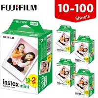 Fujifilm Instax Mini – białe arkusze do aparatu fotograficznego FUJI, 10, 20, 40, 60, 80, 100 sztuk, do modeli Mini 12/11, 9, 8, 7s, 70 EVO Link.