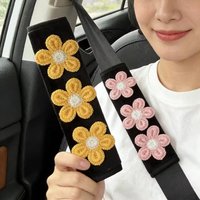 1/2PCS Car Seat Belt Cover Pad, Universal Car Seat Shoulder Strap Pads, Thick Plush Seatbelt Cushion Protect Neck & Shoulder