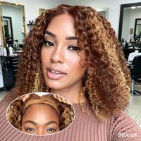 P4/27 Highlight Curly Short Bob Wigs Human Hair 5x5 Closure Wigs Brazilian Deep Wave Lace Frontal Wigs Ombre Brown Glueless Wigs