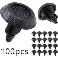 20/100Pcs 7mm Fastener Push Clip Car Carpet Clamps Engine Covers Fastener Auto Landing Panels Clips