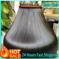 16A Raw Virgin Bone Straight 100% Human Hair Bundles Double Weft Unprocessed Vietnamese Hair Extensions 10-36 inch Natural Black