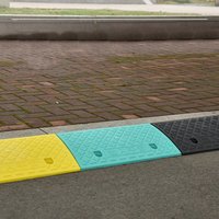 Plastic Kerb Ramp Non-Slip Threshold Ramp 30/40/50MM Height For Cars Bicycles Wheelchairs Going Uphill Smooth Transitions
