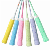 New PU Badminton Handle Wrap Tape Non-slip Print Badminton Overgrip Sweat-absorbent Badminton Racket Handle Grip