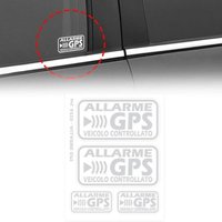 AliExpress NONE 1SET GPS Alarm Warning Stickers White Black Waterproof Vinyl Decals for Car Vehicle Exterior Decor