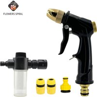 2026 High Pressure Water Spray Gun Adjustable Nozzle Garden Hose Pipe Lawn Car Wash Sprayer Sprinkler Car Wash Tool Water Guns