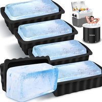 1/3/5PCS Ice Cube Mold Oversized Silicone Ice Crate Efficient Freezing Ice Bath Large Ice Cube Mold Ice Bucket Ice Block Mold