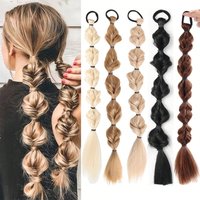 1Pc Bubble Braids Hair Ponytail Extensions Wig Synthetic Lantern Bubble Braids with Hair Tie for Women Kids Daily&Party Use
