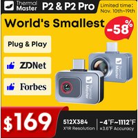 Caméra thermique infrarouge P2//P2Pro avec zoom 15X pour téléphone, contrôle et réparation de circuits imprimés et systèmes CVC