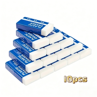 10Pcs White 2B Erasers, Erase Cleanly, Suitable for Office and School Use, Can Be Used as a Back-To-School Gift